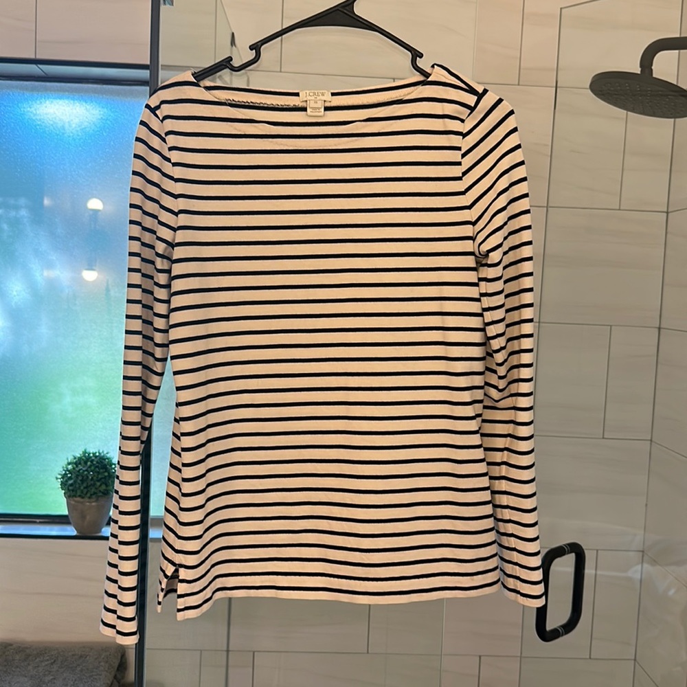 JCrew long sleeved striped shirt